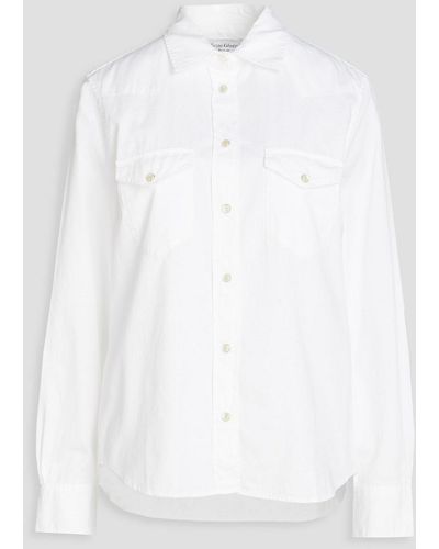 Officine Generale Livia Cotton-poplin Shirt - White