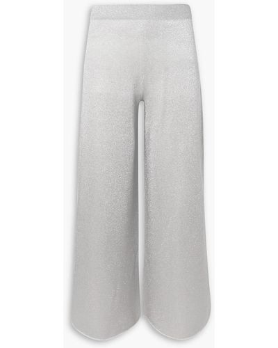 Missoni Wool-blend Wide-leg Pants - Gray