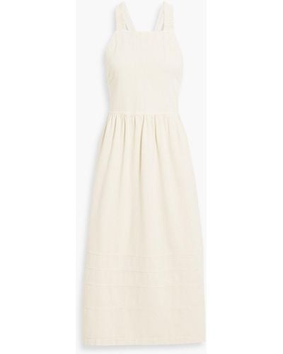 Sea Denim Midi Dress - White