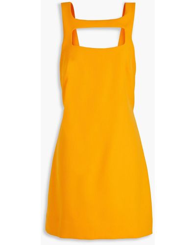 Ba&sh Teop Cutout Crepe Mini Dress - Orange