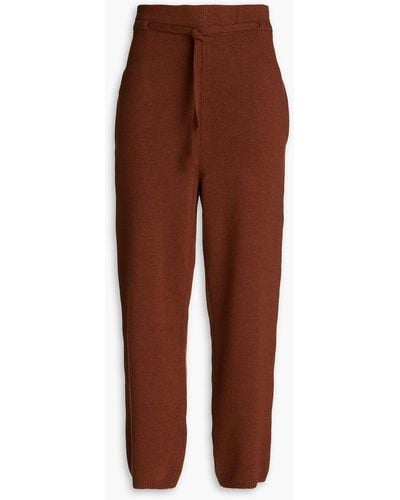 LE17SEPTEMBRE Knitted Track Trousers - Brown