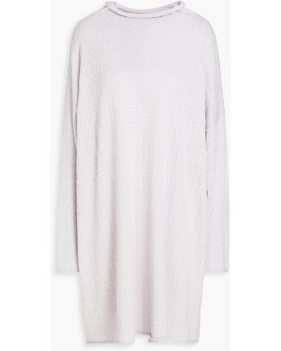Eskandar Pointelle-knit Cotton, Cashmere And Silk-blend Jumper - White