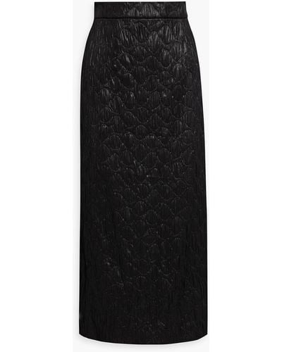 ROKSANDA Ida Matelassé Midi Pencil Skirt - Black