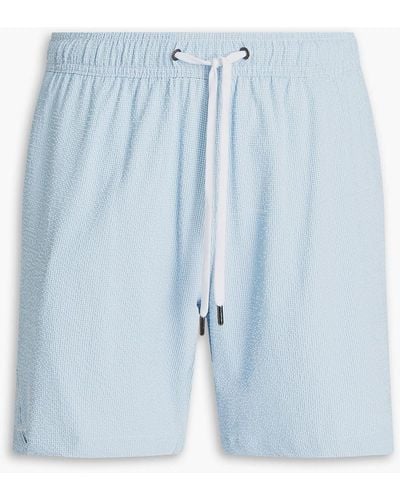 Onia Mid-length Printed Swim Shorts - Blue