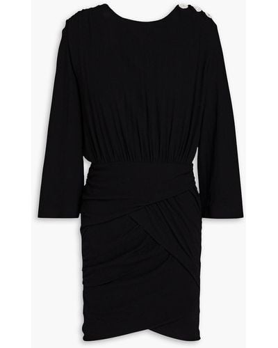 Ba&sh Megan Crystal-embellished Crepe Mini Dress - Black