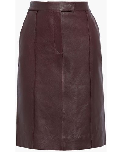 Victoria Beckham Leather Skirt - Multicolor