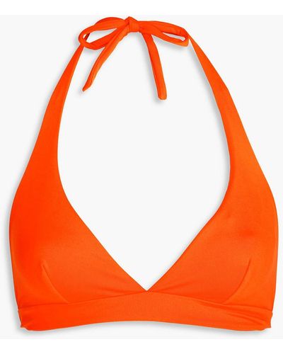 Gentry Portofino Triangle Bikini Top - Orange