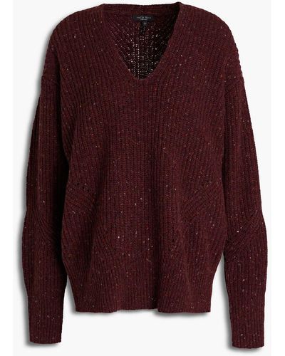 Rag & Bone Donegal Ribbed Recycled Wool-blend Jumper - Multicolour