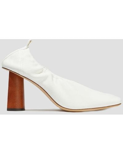 Rejina Pyo Edie Leather Court Shoes - White
