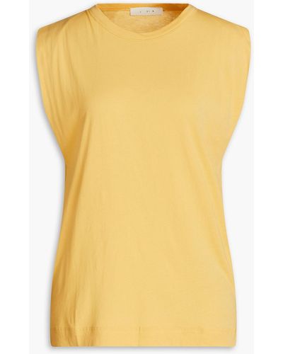 LVIR Cotton-jersey Top - Yellow