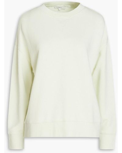 Vince French Cotton-terry Sweatshirt - White