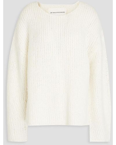 By Malene Birger Aline Wool And Alpaca-blend Sweater - White