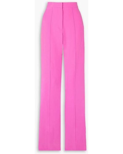 Alex Perry Crepe Straight-leg Trousers - Pink