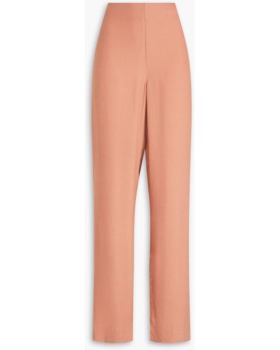 TOVE Maia Silk-crepon Wide-leg Trousers - Orange