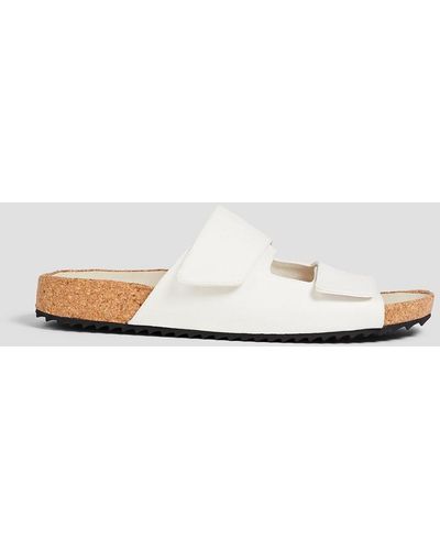 James Perse Twill Sandals - White