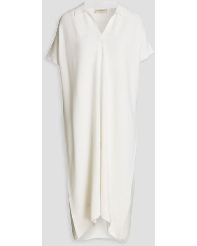 Gentry Portofino Kleid aus einer baumwoll-kaschmirmischung - Weiß