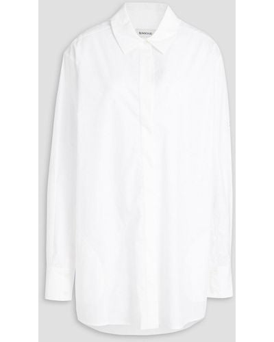 Jonathan Simkhai Alfansa Cotton-poplin Shirt - White