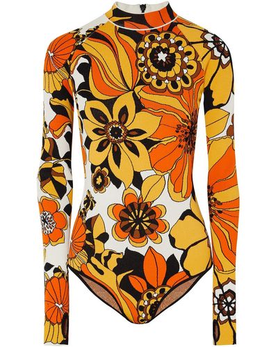Kwaidan Editions Jacquard-knit Bodysuit - Orange
