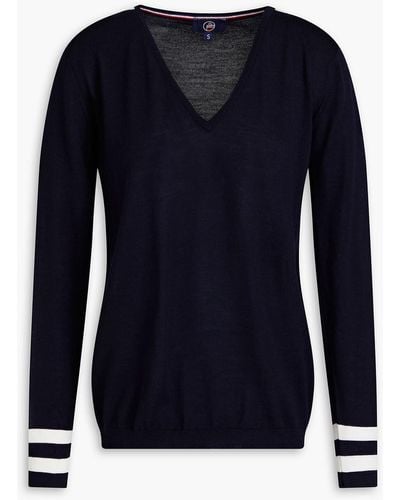 Fusalp Taysse Striped Merino Wool Sweater - Blue