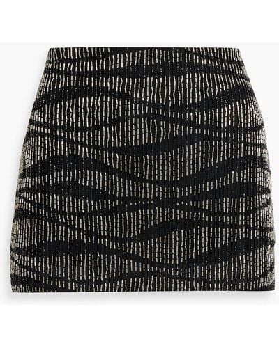 retroféte Emory Bead-embellished Tulle Mini Skirt - Black