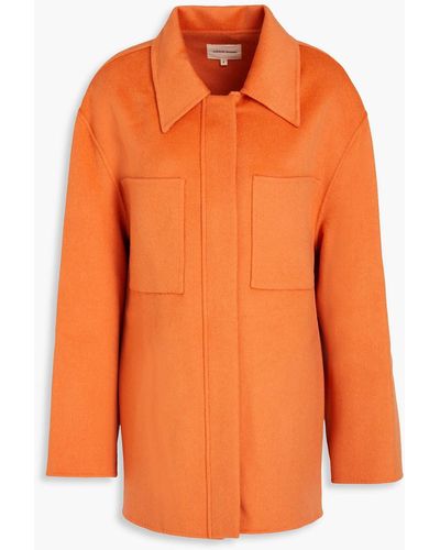 Loulou Studio Riva Wool And Cashmere-blend Felt Jacket - Orange