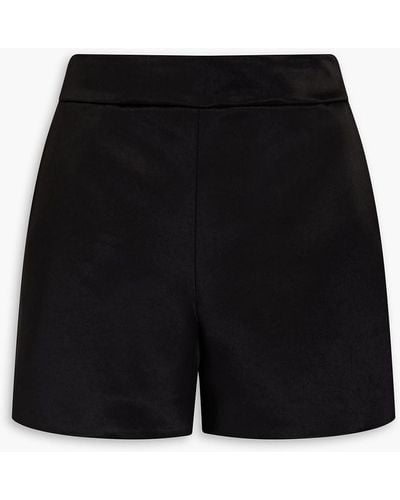 Theory Satin-twill Shorts - Black