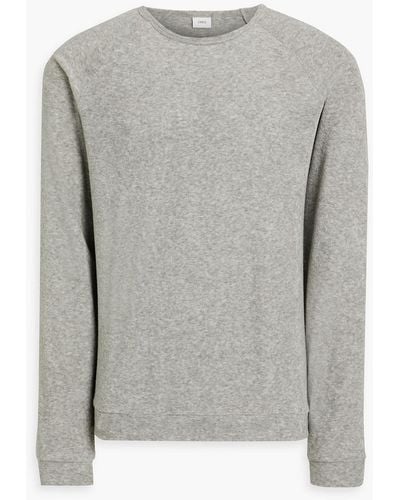 Onia Cotton-blend Terry Sweatshirt - Grey