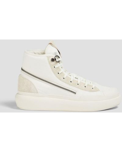 Y-3 Ajatu Court Canvas High-top Trainers - White