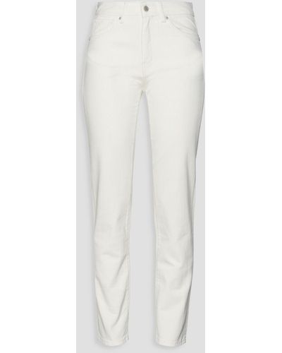 Officine Generale High-rise Straight-leg Jeans - White