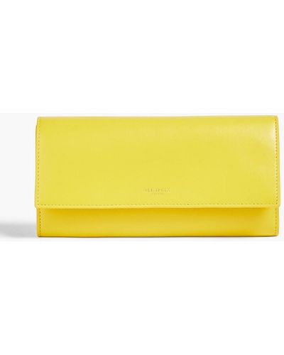 Serapian Seta Leather Wallet - Yellow