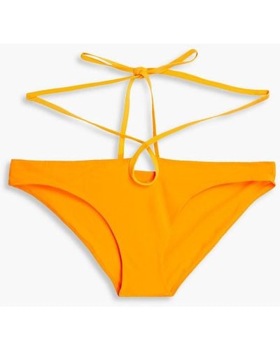 Christopher Esber Looped Tie Cutout Low-rise Bikini Briefs - Orange