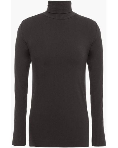 Fusalp Alisier Modal-blend Jersey Turtleneck Top - Grey