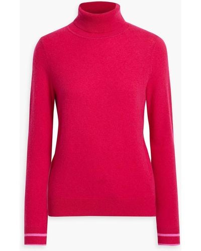 Chinti & Parker Merino Wool And Cashmere-blend Turtleneck Sweater - Pink