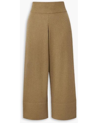 Altuzarra Cynthia Cropped Knitted Trousers - Natural