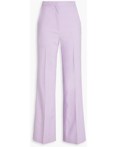 Sandro Grain De Poudre Straight-leg Trousers - Purple