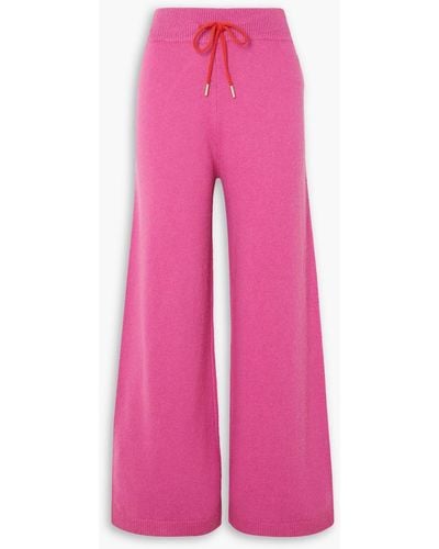 Goldbergh Will Knitted Wide-leg Pants - Pink