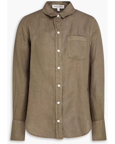 Alex Mill Wyatt Linen Shirt - Brown