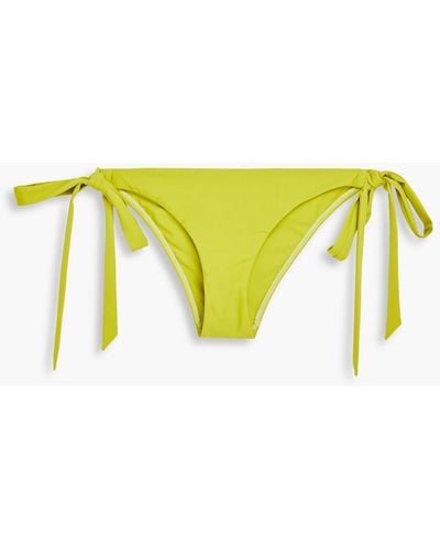 Casa Raki Cindy Low-rise Bikini Briefs - Yellow