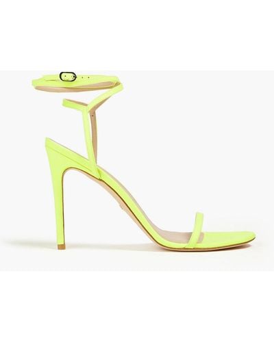 Stuart Weitzman Brely neonfarbene sandalen aus kunstleder - Gelb