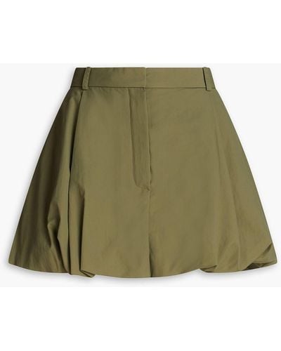 Nina Ricci Pleated Shell Mini Skirt - Green