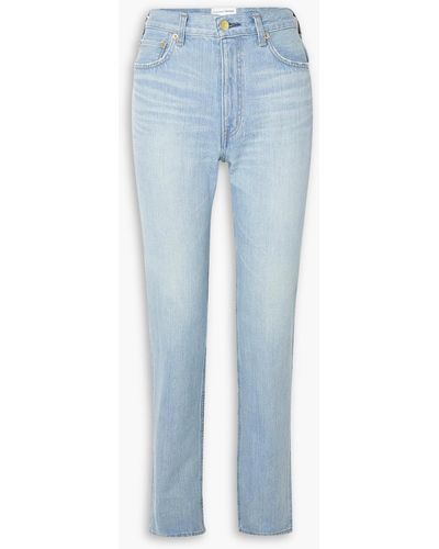 Tu Es Mon Tresor Labradorite High-rise Slim-leg Jeans - Blue