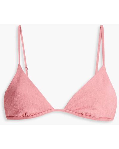 Onia Remi Triangle Bikini Top - Pink