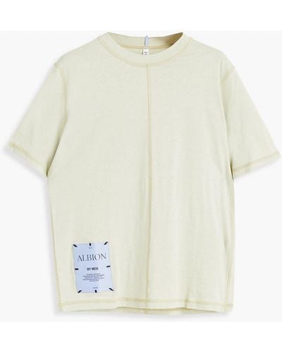 McQ Appliquéd Cotton And Lyocell-blend Jersey T-shirt - Green