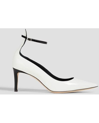 Giuseppe Zanotti Patent-leather Court Shoes - White
