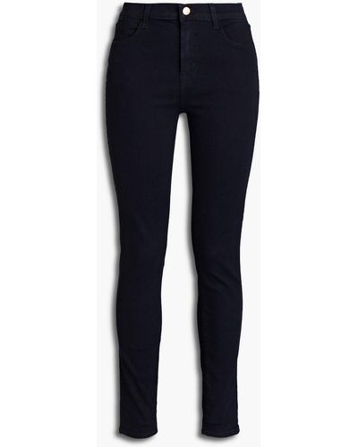 J Brand Hoch sitzende skinny jeans - Blau