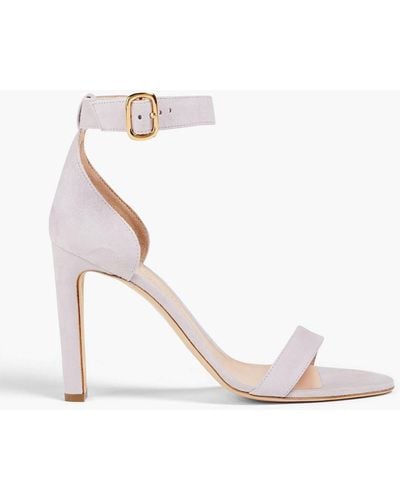 Rupert Sanderson Suede Sandals - White