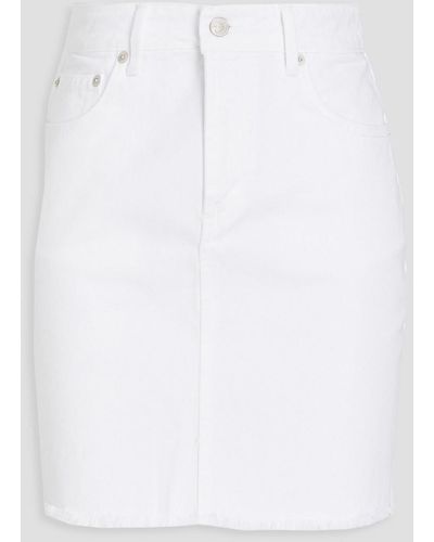 Officine Generale Isabela Denim Mini Skirt - White