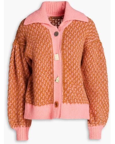 Rejina Pyo Knitted Cardigan - Orange