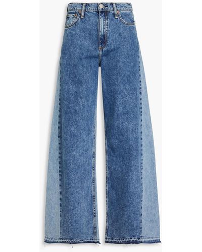 Rag & Bone Sofie High-rise Wide-leg Jeans - Blue