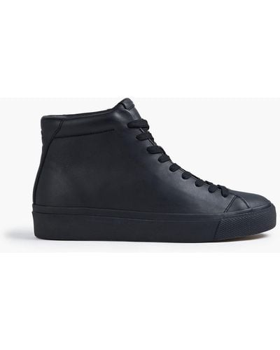 Rag & Bone Rb1 High Embossed Leather Sneakers - Black